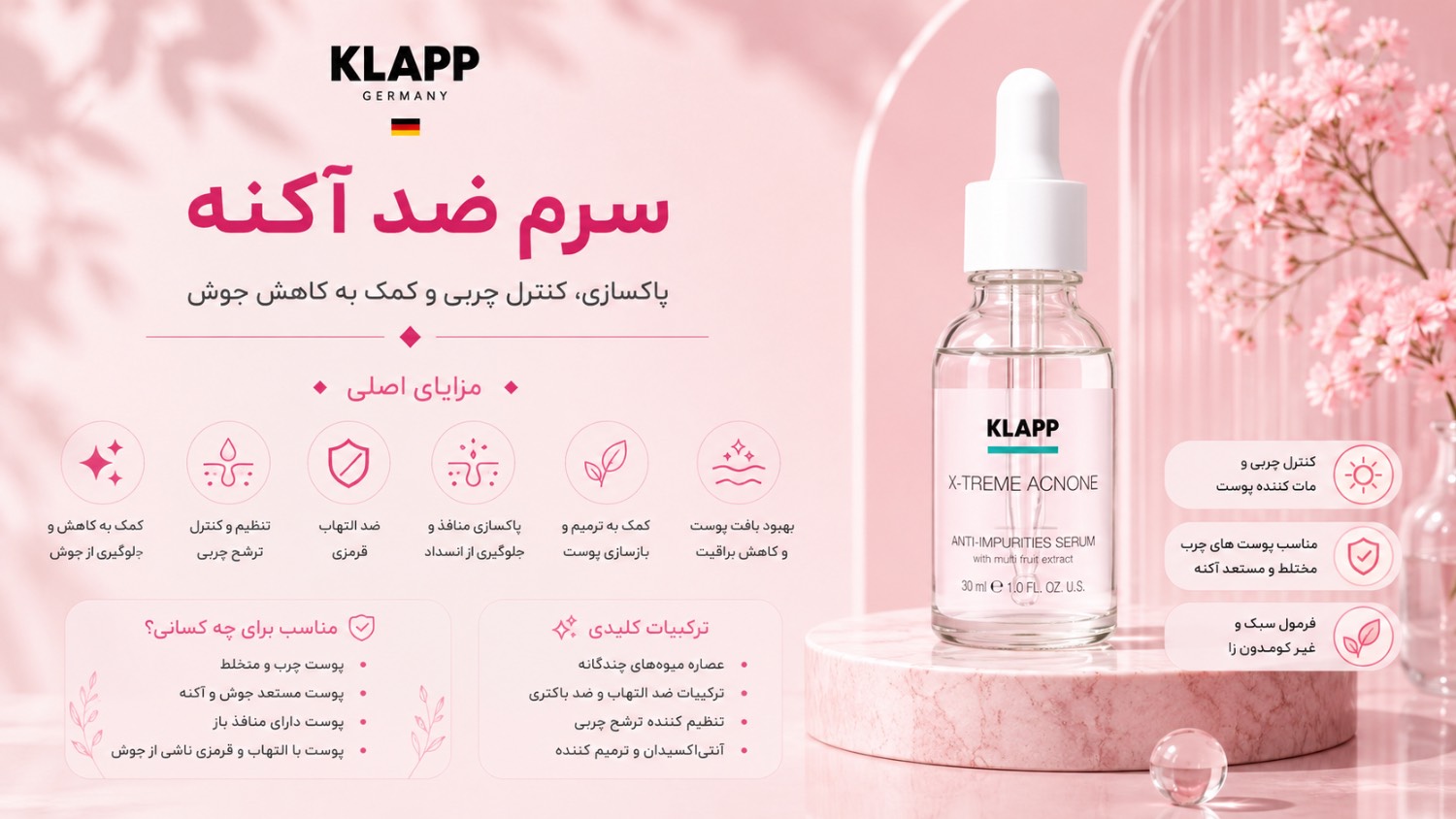 سرم ضد اکنه (Acne regulation serum)